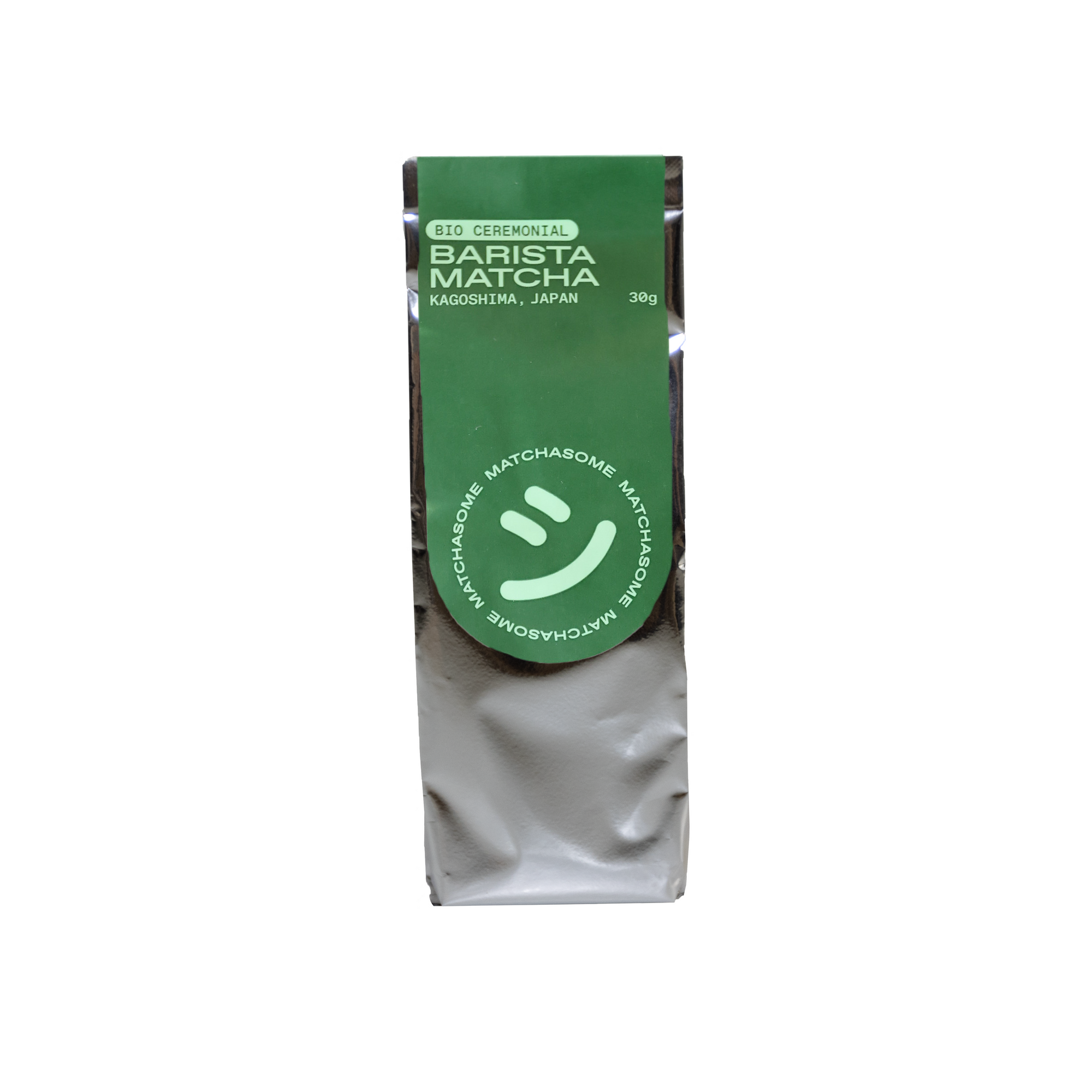 Unser Matchasome Ceremonial Grade Bio Barista Matcha Tee im Nachfüllpack 30g