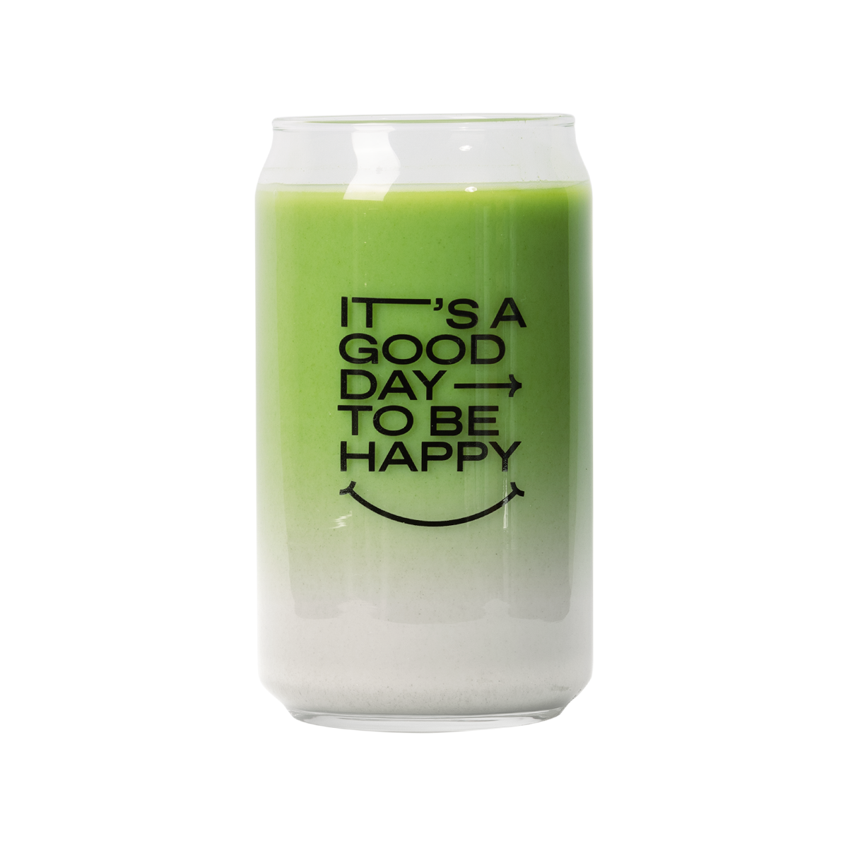 Das Matchasome Matcha Glas gefüllt mit einem Bio Matcha Latte